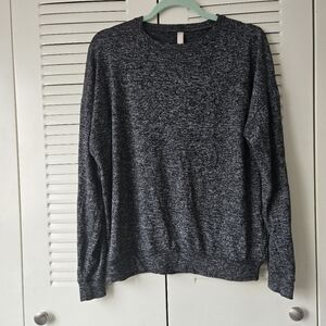ATHLETA MINDFUL SOFT PULLOVER TOP Heather Charcoal Gray Size XS #015